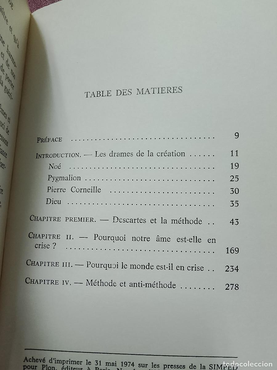 Libros de segunda mano: Robert Aron: Discours contre la m&eacute;thode (Plon. 1974) - Foto 3