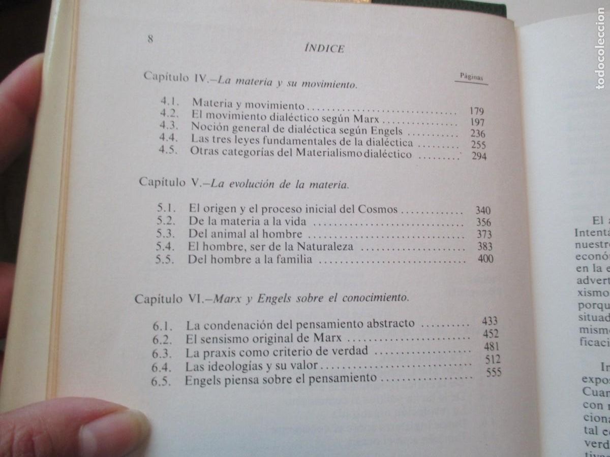 Libros de segunda mano: CARLOS VALVERDE El materialismo dial&eacute;ctico W38444 - Foto 3