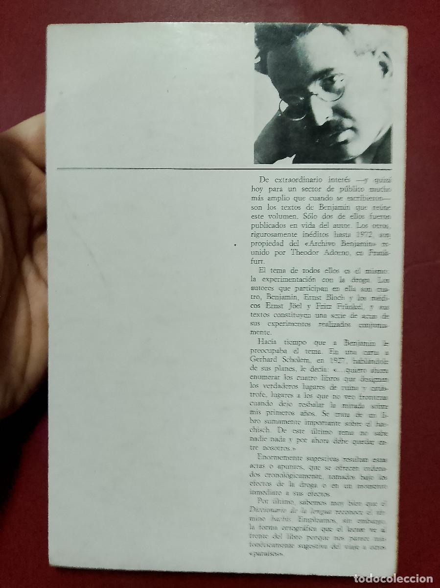 Libros de segunda mano: Walter Benjamin: Haschisch (Taurus . 1974) - Foto 2