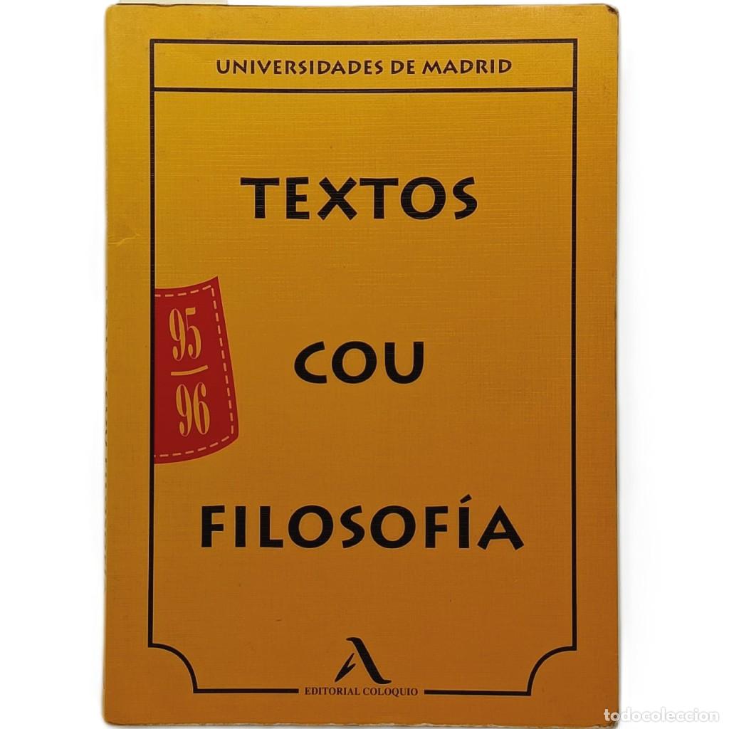 Libros de segunda mano: TEXTOS COU FILOSOF&Iacute;A 95-96 - Foto 1