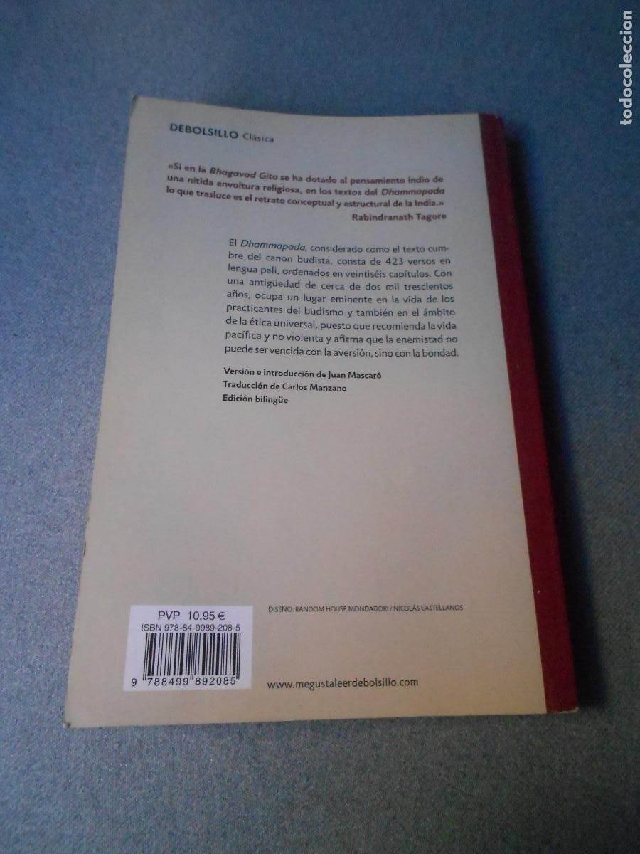 Libros de segunda mano: DHAMMAPADA. LAS ENSE&Ntilde;ANZAS DE BUDA - Foto 7