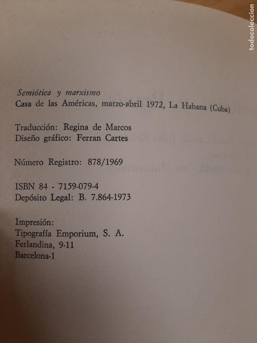 Libros de segunda mano: Semi&oacute;tica y praxis - V.V.A.A. - A. Redondo, 1973 - Foto 4