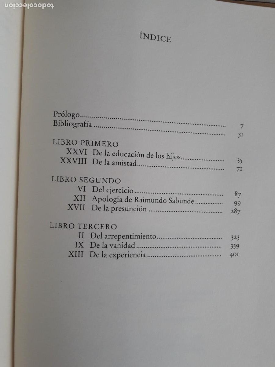 Libros de segunda mano: Ensayos. Michel de Montaigne. - Foto 2