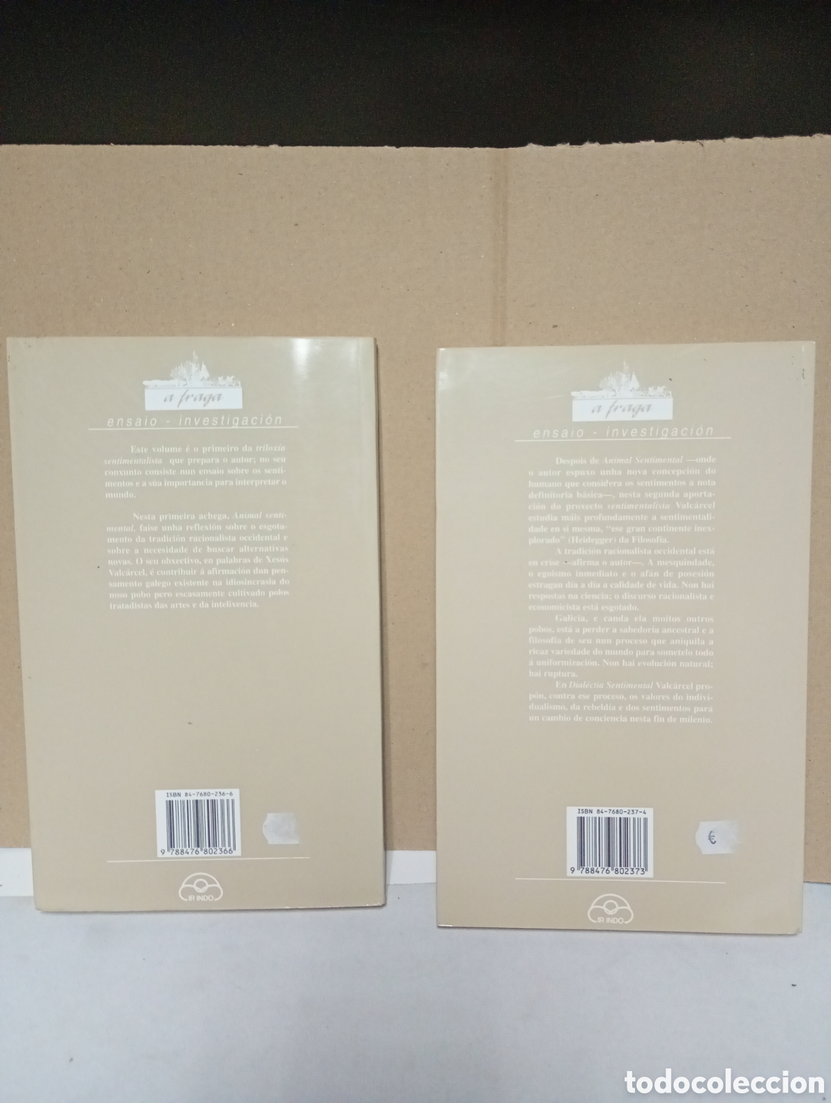 Libros de segunda mano: Animal sentimental e Dial&eacute;ctica sentimental de Xes&uacute;s Manuel Valc&aacute;rcel - Foto 2