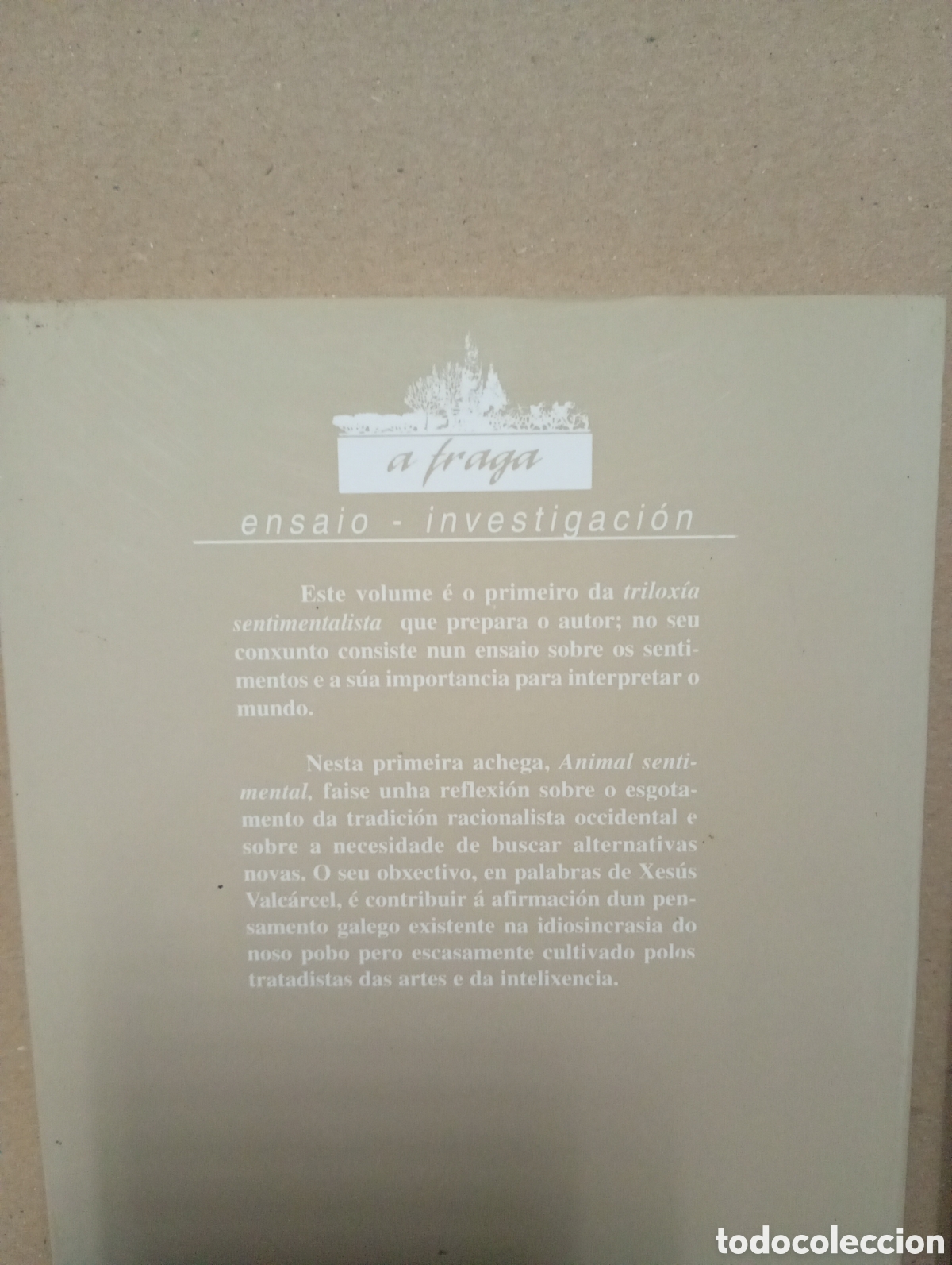 Libros de segunda mano: Animal sentimental e Dial&eacute;ctica sentimental de Xes&uacute;s Manuel Valc&aacute;rcel - Foto 3