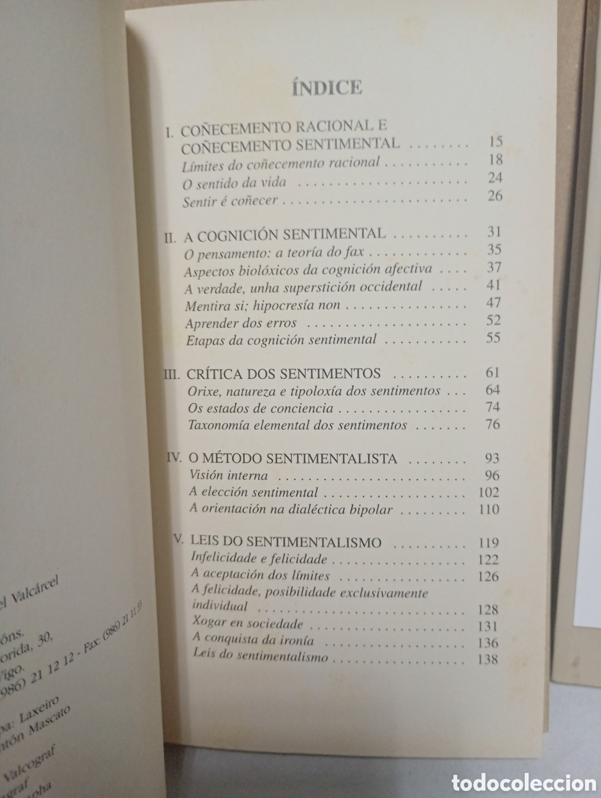 Libros de segunda mano: Animal sentimental e Dial&eacute;ctica sentimental de Xes&uacute;s Manuel Valc&aacute;rcel - Foto 11