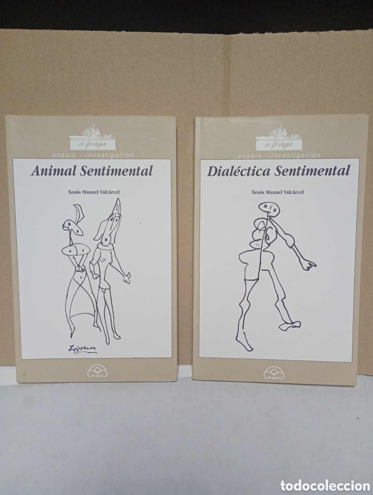 Libros de segunda mano: Animal sentimental e Dial&eacute;ctica sentimental de Xes&uacute;s Manuel Valc&aacute;rcel - Foto 1
