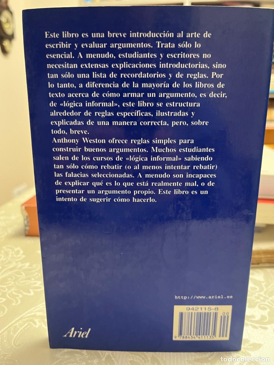 Libros de segunda mano: Weston, Anthony.- Las claves de la argumentaci&oacute;n - Foto 2