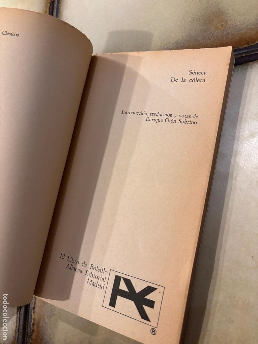Libros de segunda mano: De la c&oacute;lera. S&eacute;neca. PEDIDO M&Iacute;NIMO 5&euro; - Foto 4