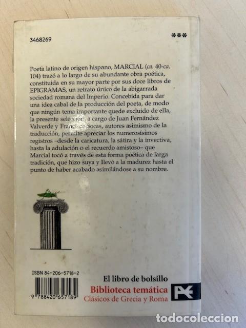 Libros de segunda mano: Epigramas (Alianza) -Marcial- - Foto 2