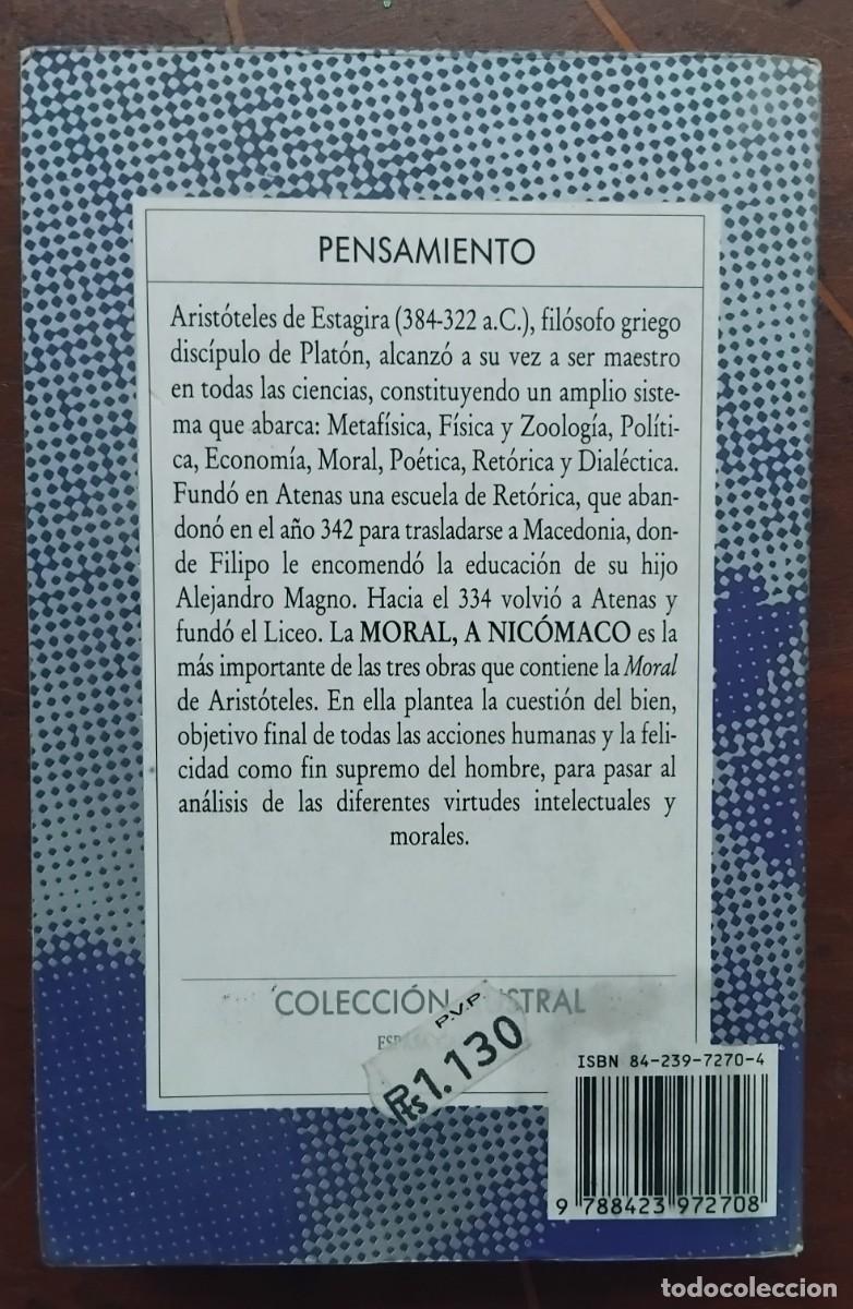 Libros de segunda mano: Aristoteles MORAL, A NICOMACO - Foto 4
