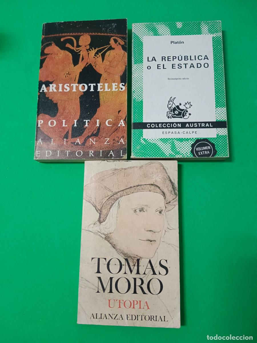 Libros de segunda mano: LA REPUBLICA-LA POLITICA-UTOPIA - Foto 1