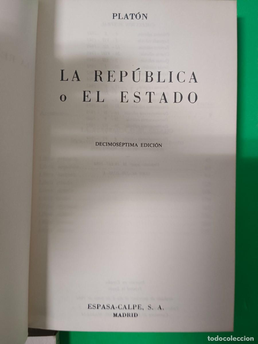 Libros de segunda mano: LA REPUBLICA-LA POLITICA-UTOPIA - Foto 9