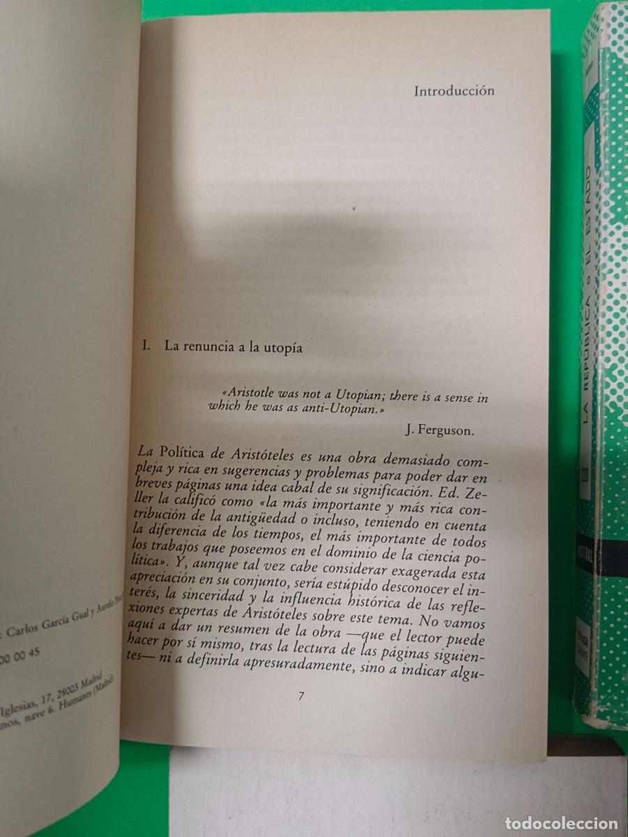 Libros de segunda mano: LA REPUBLICA-LA POLITICA-UTOPIA - Foto 10