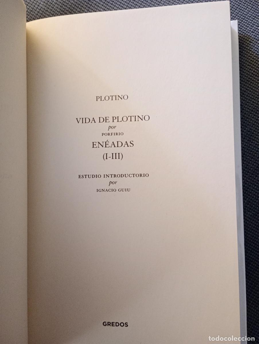 Libros de segunda mano: Tomo I de las Obras Completas de Plotino (Gredos, RBA) - Foto 4