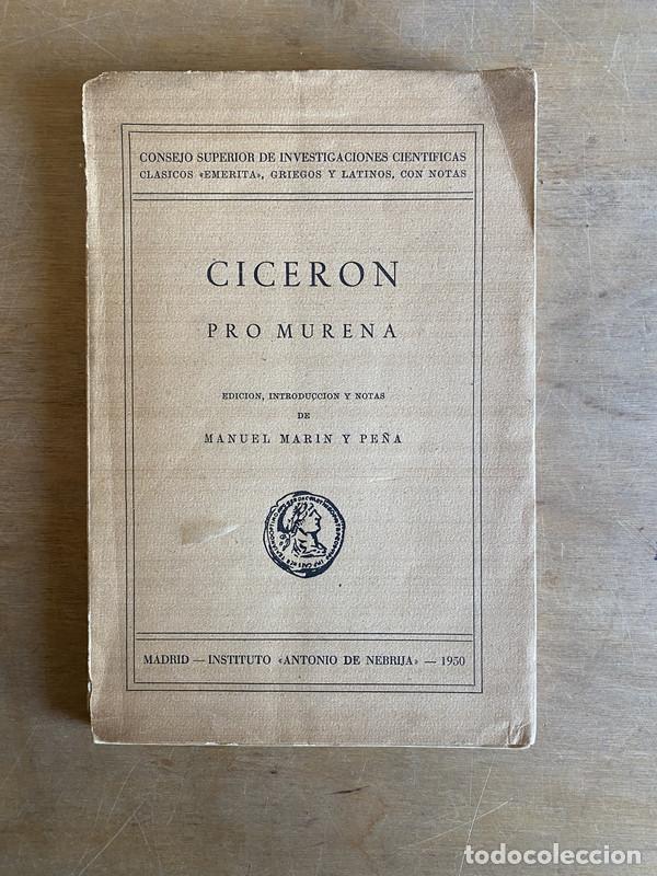 Libros de segunda mano: Pro Murena - Ciceron - Foto 1