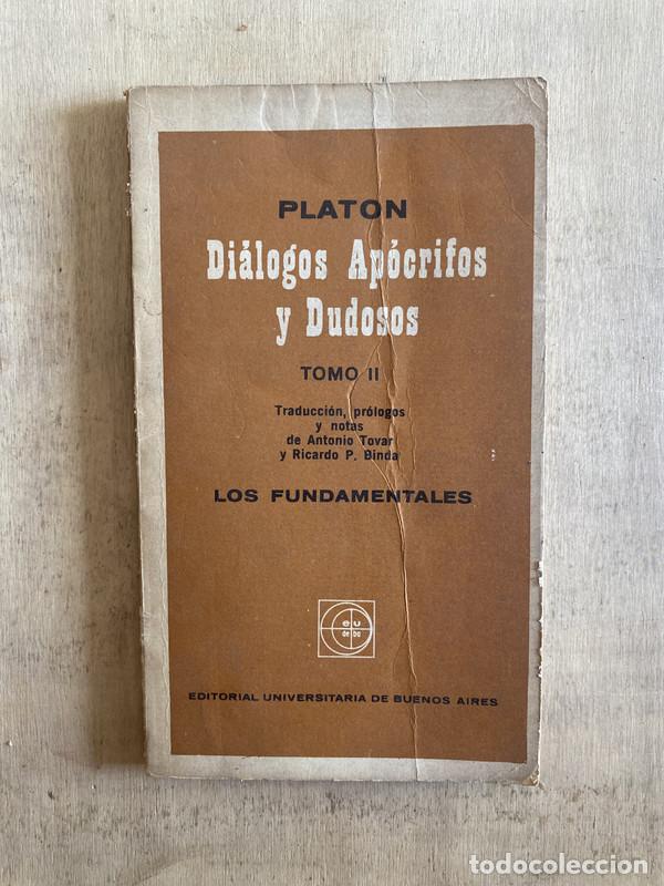 Libros de segunda mano: Di&aacute;logos Ap&oacute;crifos y dudosos - Foto 1
