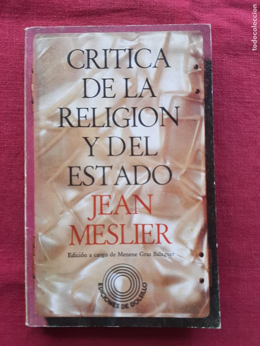 Livres d'occasion: Cr&iacute;tica de la Religi&oacute;n y del Estado - Meslier, Jean