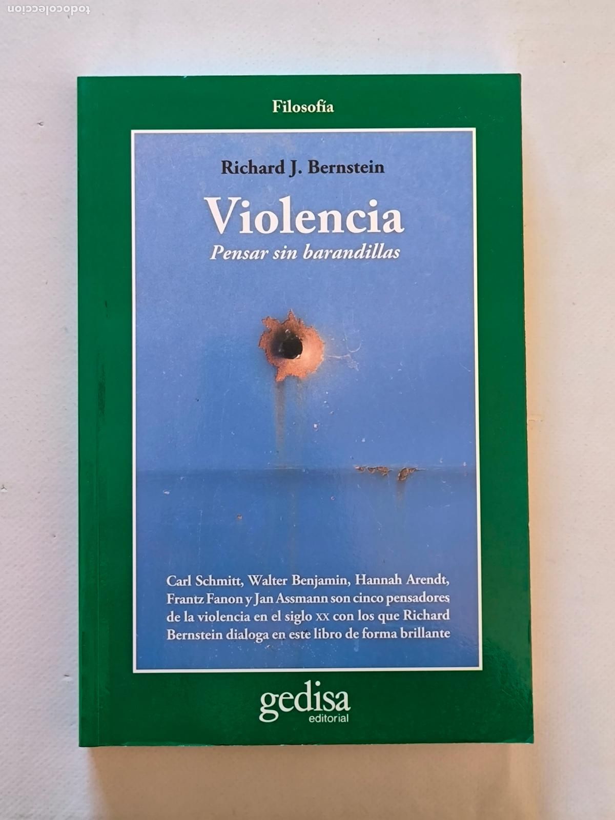 Libros de segunda mano: VIOLENCIA - PENSAR SIN BARANDILLAS - RICHARD J. BERNSTEIN - GEDISA (8A*w)