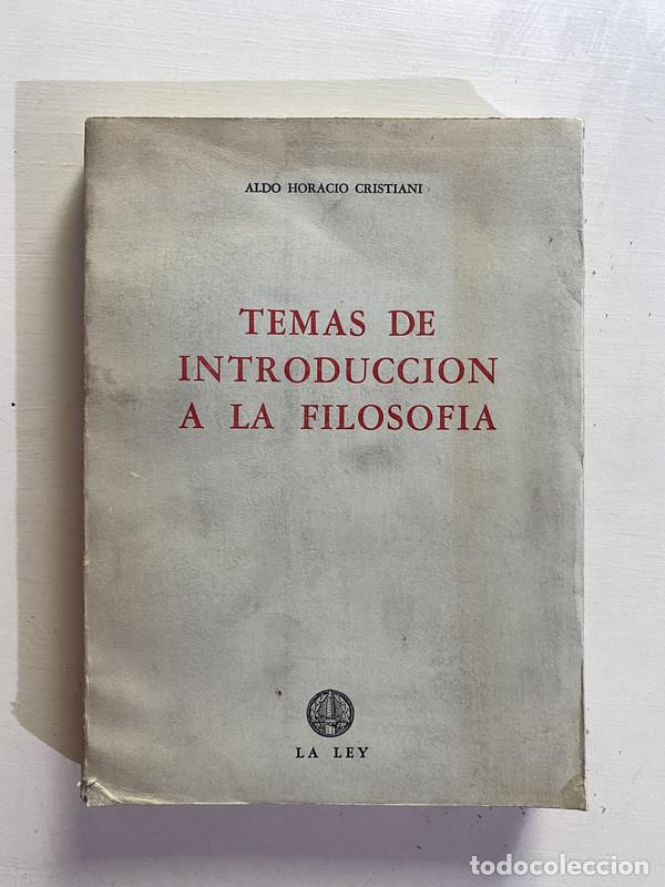 Libros de segunda mano: Temas de introduccion a la filosofia - Cristiani Aldo Horacio