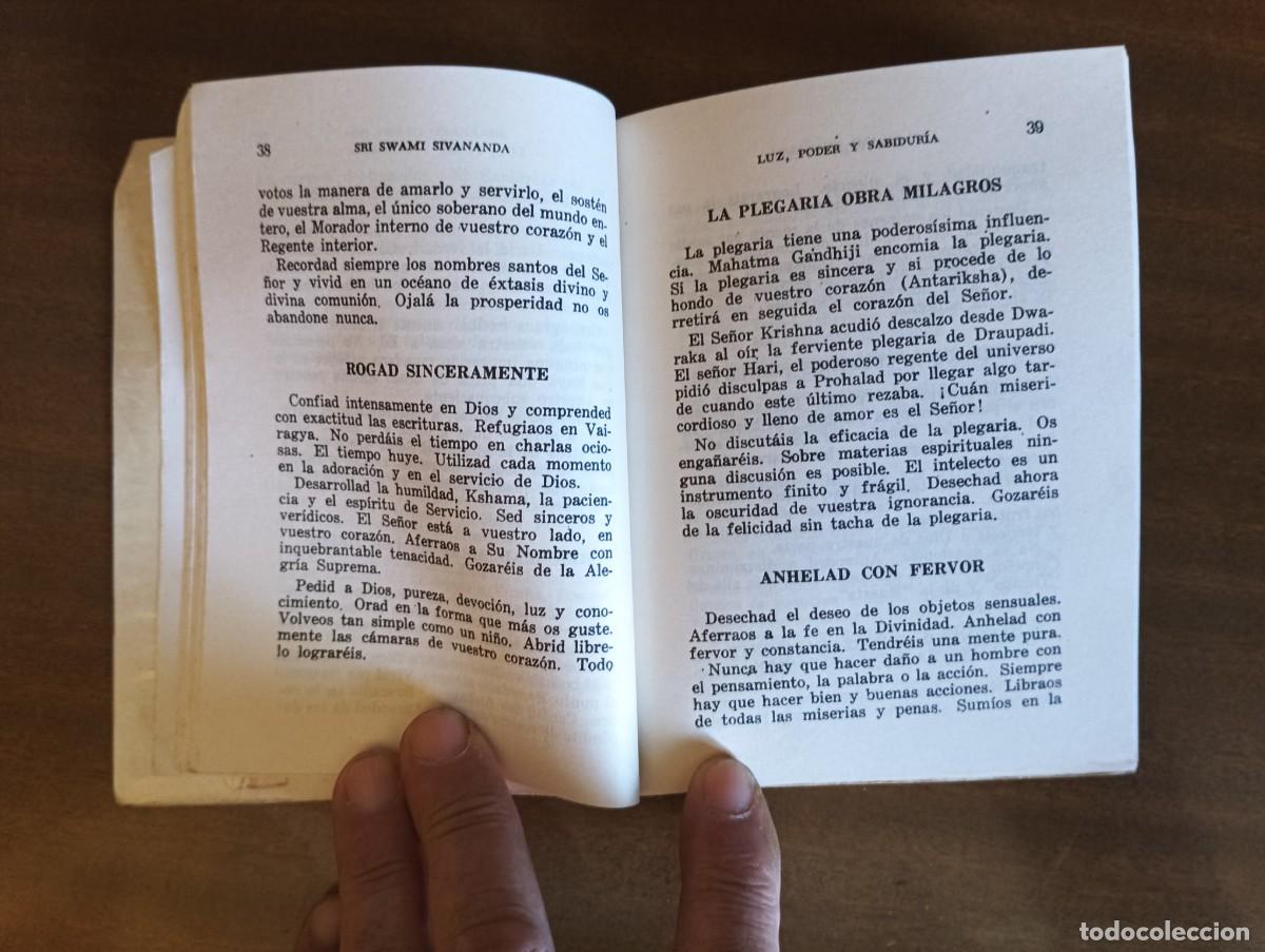 Libros de segunda mano: LUZ, PODER Y SABIDURIA .-SRI SWAMI SIVANANDA. - Foto 4