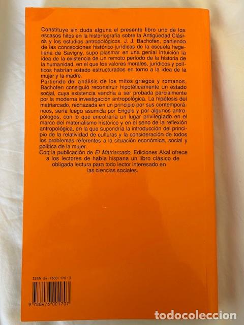 Libros de segunda mano: El matriarcado -Bachofen- - Foto 2