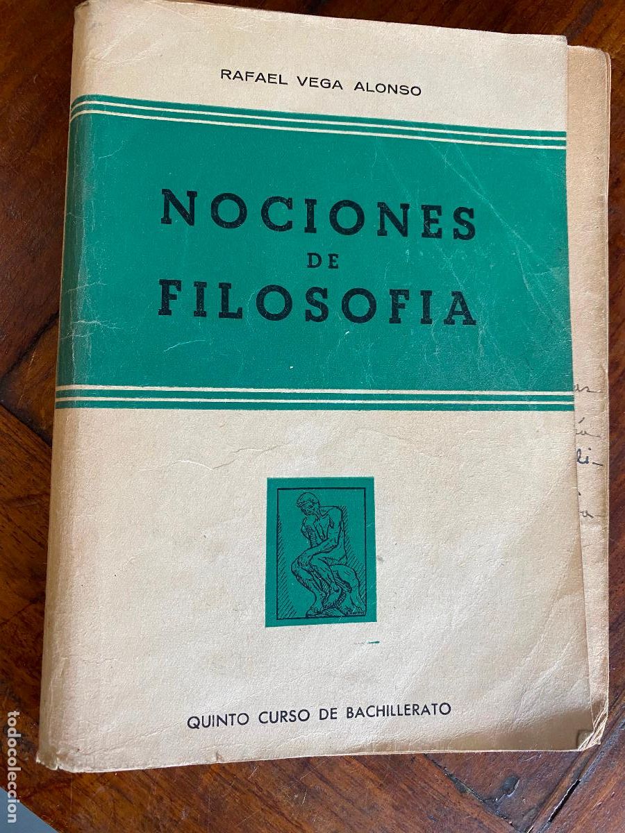 Libros de segunda mano: nociones de filosofia, rafael vega alonso 1955 Cuenca, quinto curso de bachillerato