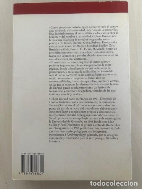 Libros de segunda mano: De la mitocr&iacute;tica al microan&aacute;lisis -Gilbert Durand- - Foto 2