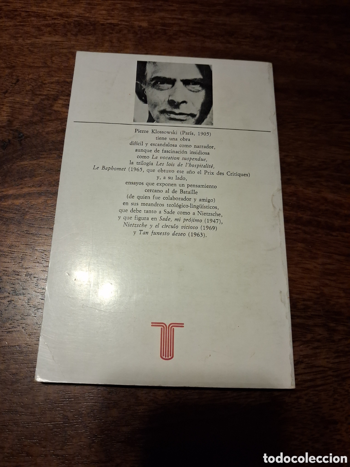 Libros de segunda mano: Tan funesto deseo, Pierre Klossowski - Foto 2