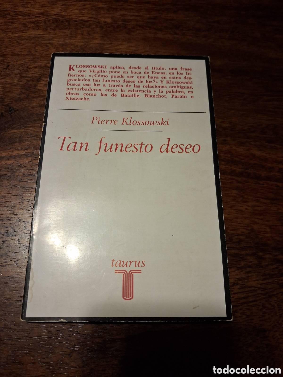 Libros de segunda mano: Tan funesto deseo, Pierre Klossowski