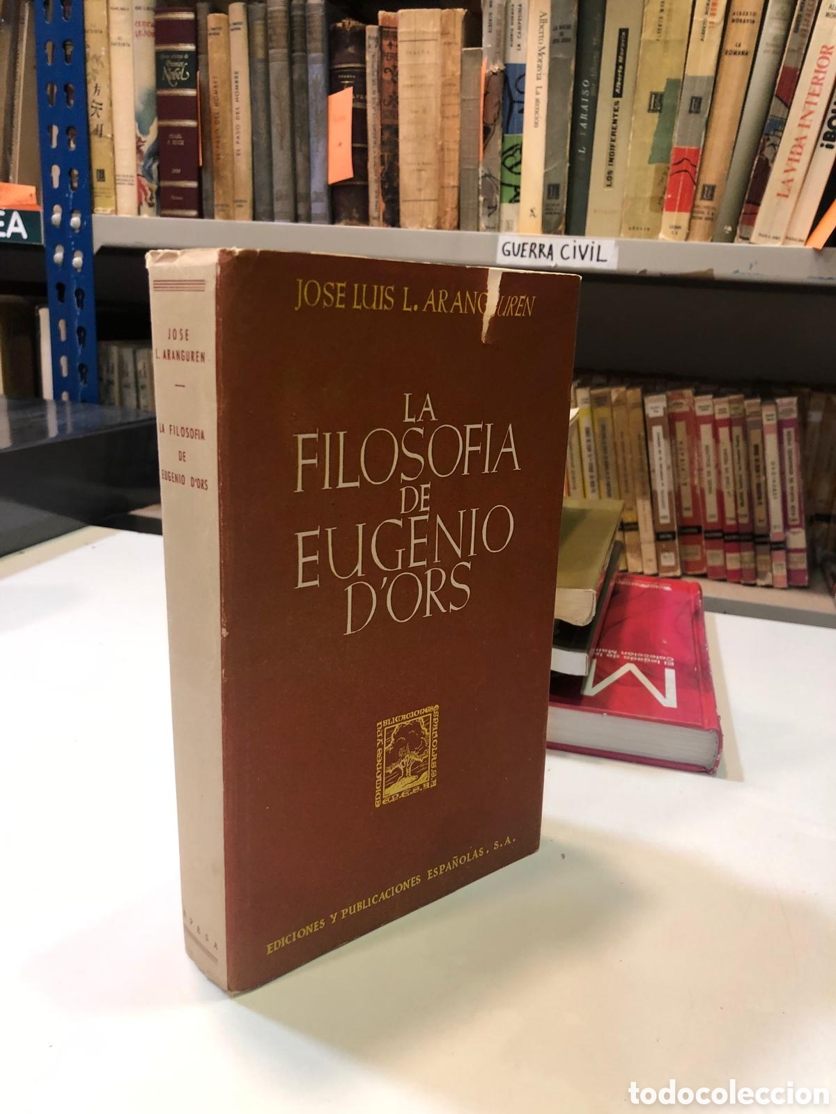 Libros de segunda mano: La filosof&iacute;a de Eugenio d'Ors - Jos&eacute; Luis L. Aranguren
