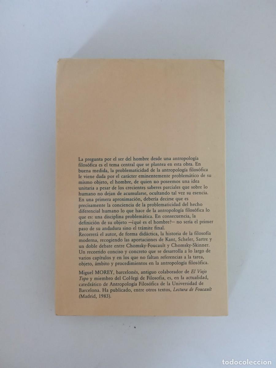 Libros de segunda mano: Miguel Morey. El hombre como argumento - Foto 3