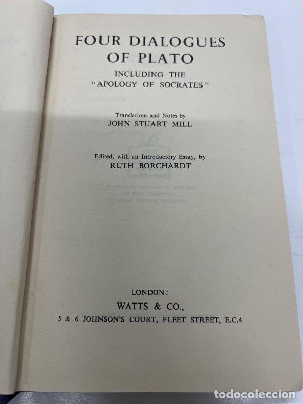 Second hand books: Four dialogues of plato - Ruth Borchardt