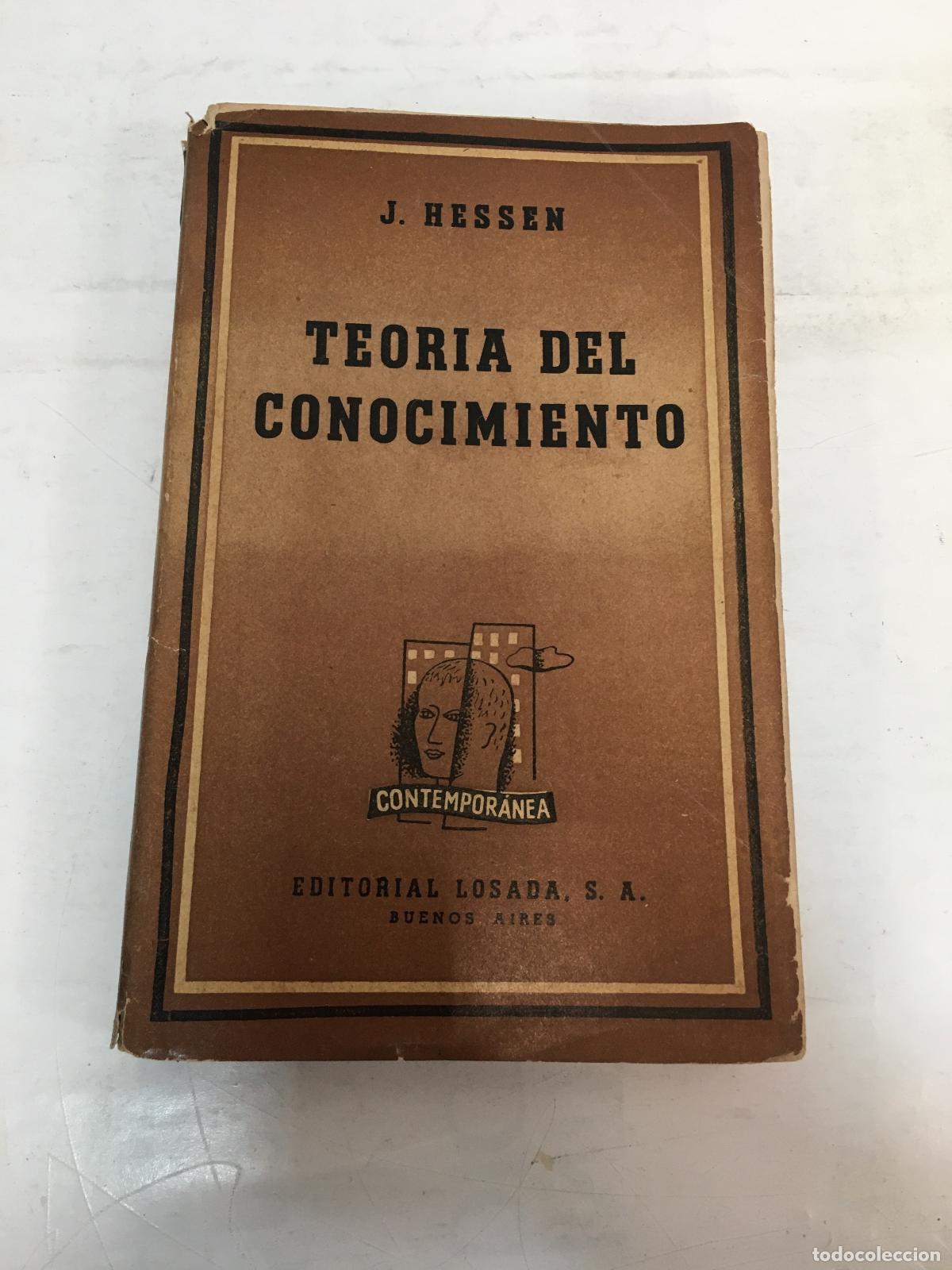 Second hand books: Teoria del Conocimiento - J. Hessen, Francisco Romero (introduction)