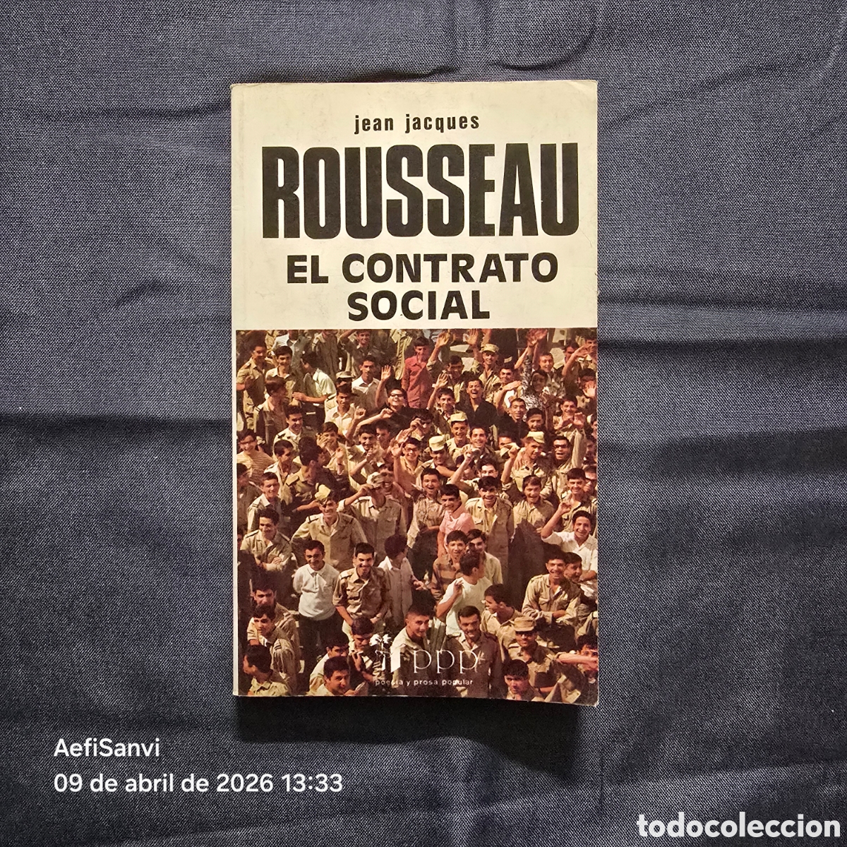 Libros de segunda mano: EL CONTRATO SOCIAL (JEAN JACQUES ROUSSEAU) (PPP)