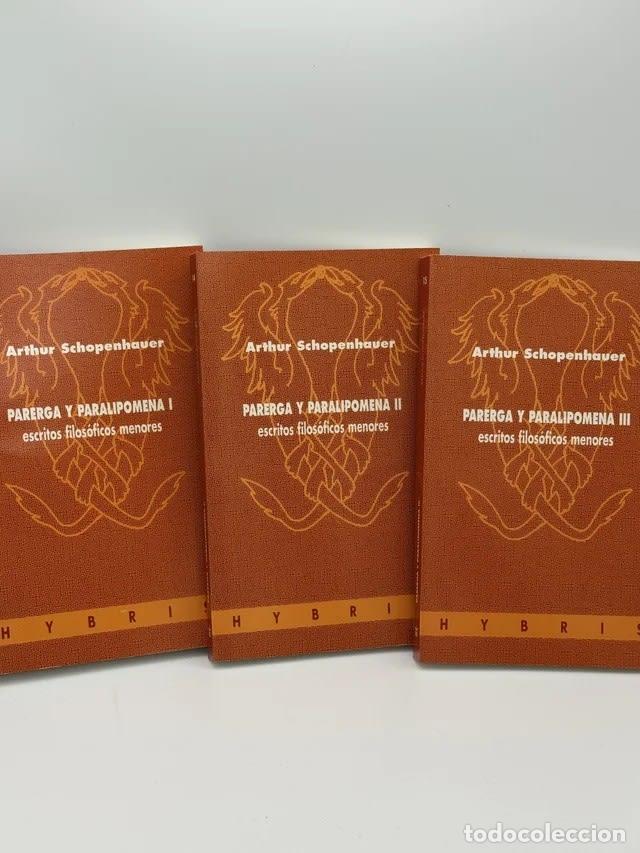 Libros de segunda mano: Lote Parerga y paralipomena - Arthur Schopenhauer - Arthur Schopenhauer
