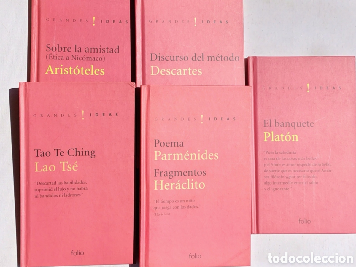 Libros de segunda mano: Pack 5 libros &ldquo;Grandes Ideas&rdquo; &ndash; Arist&oacute;teles, Plat&oacute;n, Descartes, Lao Ts&eacute;