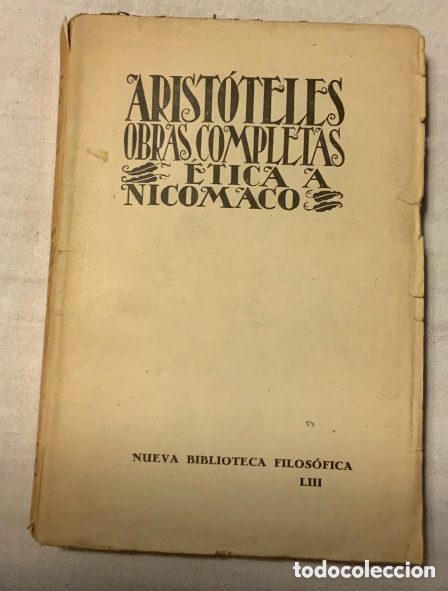 Libros de segunda mano: &Eacute;tica a Nic&oacute;maco. Arist&oacute;teles