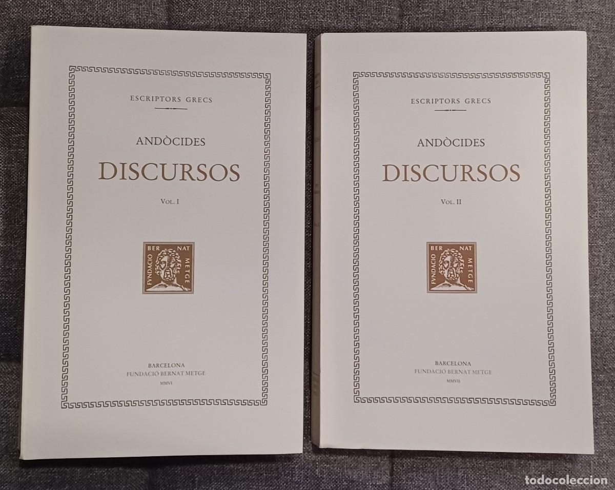 Livres d'occasion: DISCURSOS (Vol. I - II). And&ograve;cides. Escriptors Grecs. Fundaci&oacute; Bernat Metge, 2006-2007