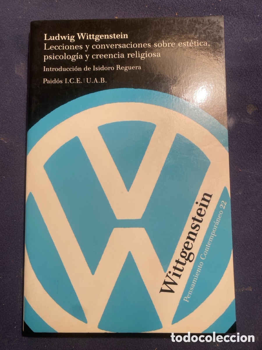 Libros de segunda mano: LUDWIG WITTGENSTEIN: - LECCIONES Y CONVERSACIONES SOBRE ... - (PAIDOS, 1996)