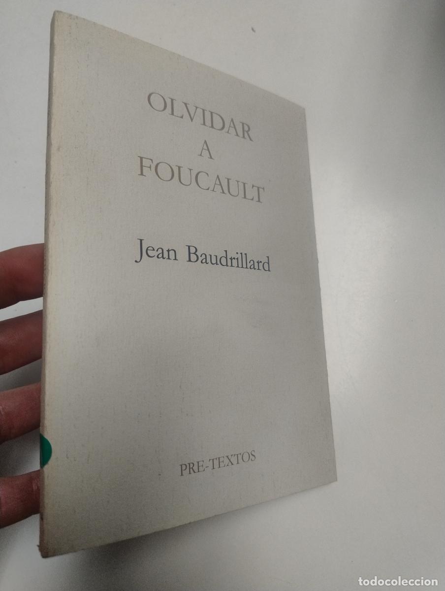 Libros de segunda mano: Olvidar a Foucault - Baudrillard, Jean