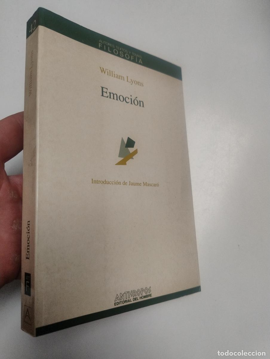 Libros de segunda mano: Emoci&oacute;n - Lyons, William