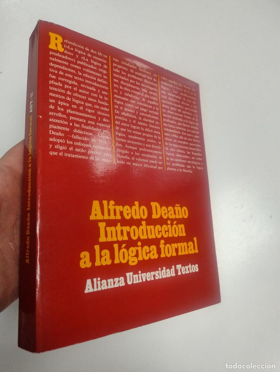 Libros de segunda mano: Introducci&oacute;n a la l&oacute;gica formal - Alfredo Dea&ntilde;o