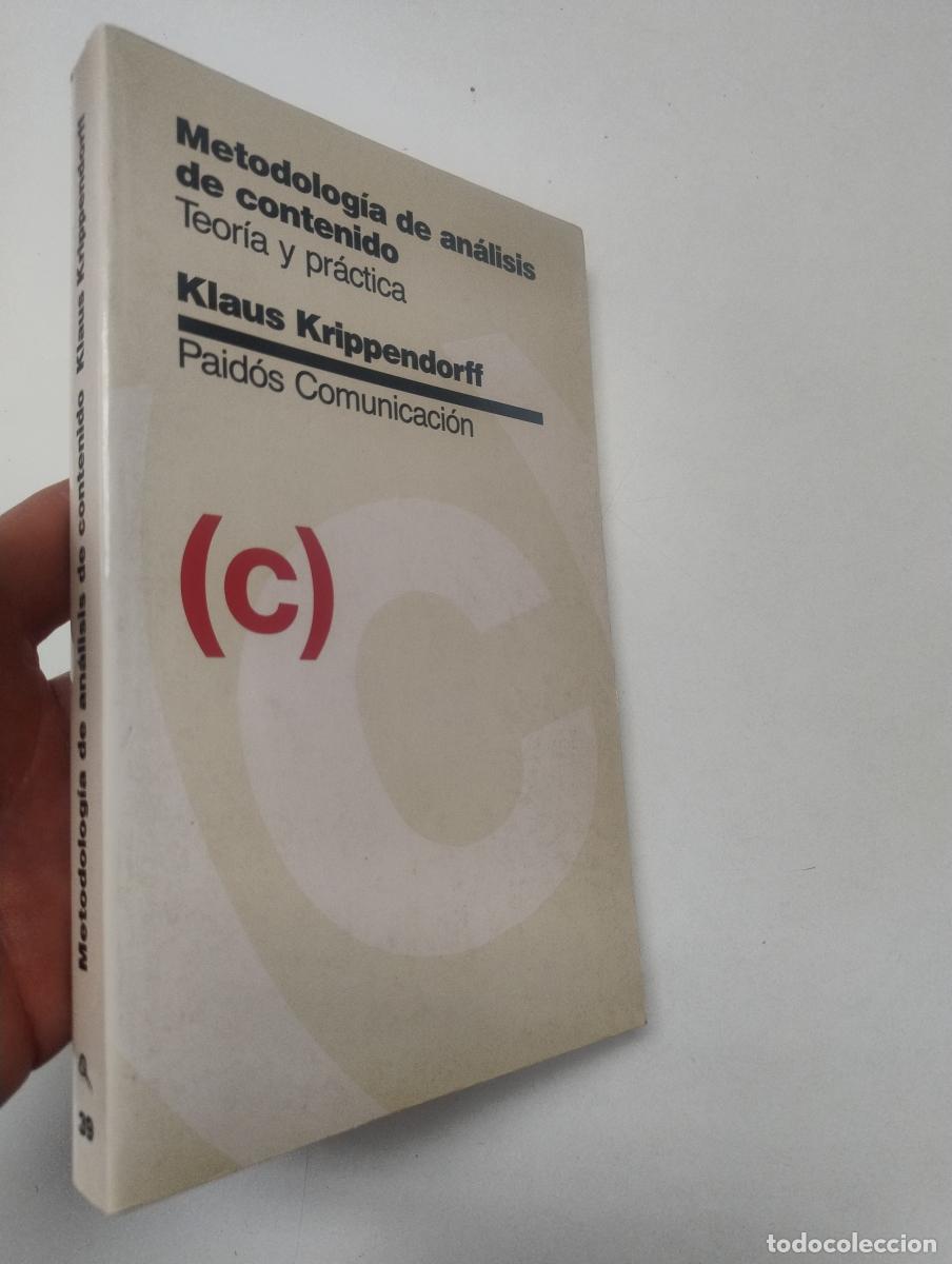 Libros de segunda mano: Metodolog&iacute;a de an&aacute;lisis de contenido. Teor&iacute;a y pr&aacute;ctica - Klaus Krippendorff