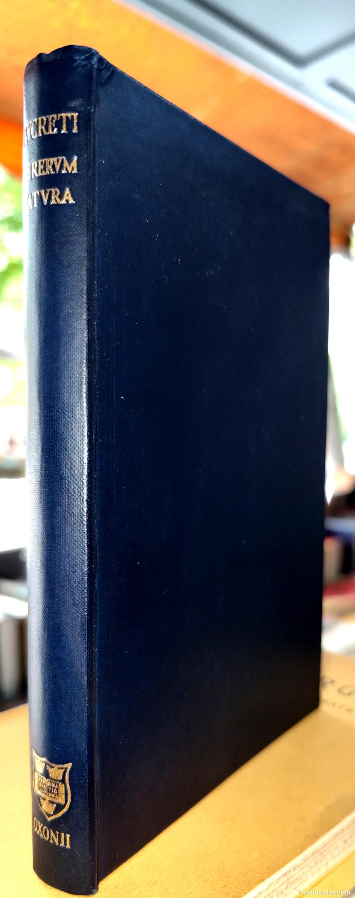 Libros de segunda mano: LVCRETI. DE RERVUM NATVRA LIBRI SEX. TITU LUCRECIO CARO. SOBRE LA NATURALEZA DE LAS COSAS.