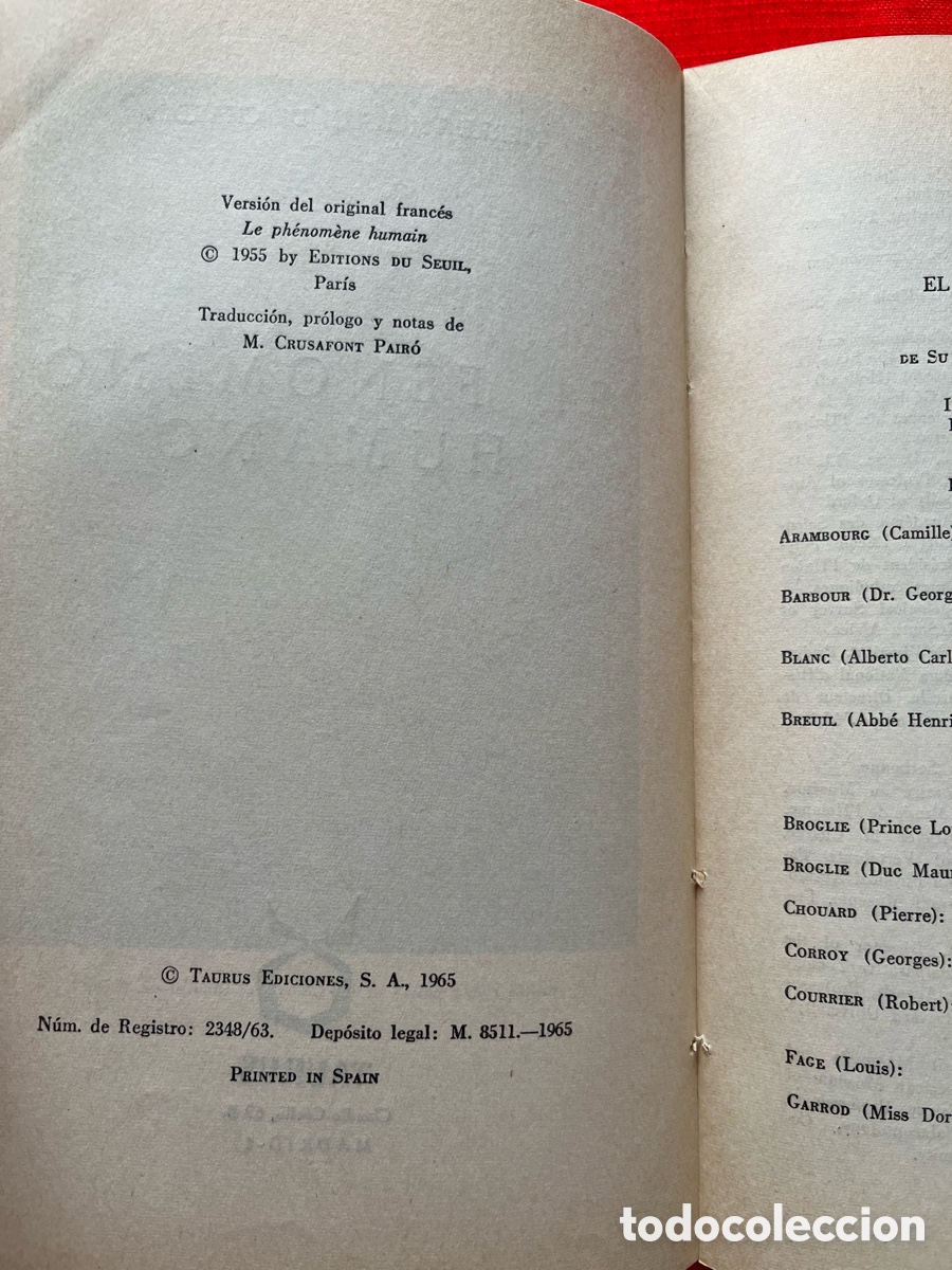 Libros de segunda mano: Libro El fen&oacute;meno humano - Teilhard de Chardin - Foto 5