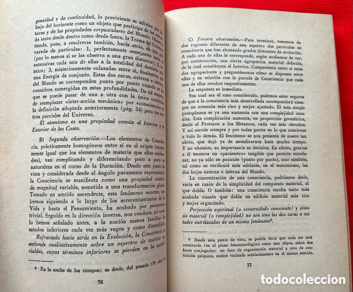 Libros de segunda mano: Libro El fen&oacute;meno humano - Teilhard de Chardin - Foto 7