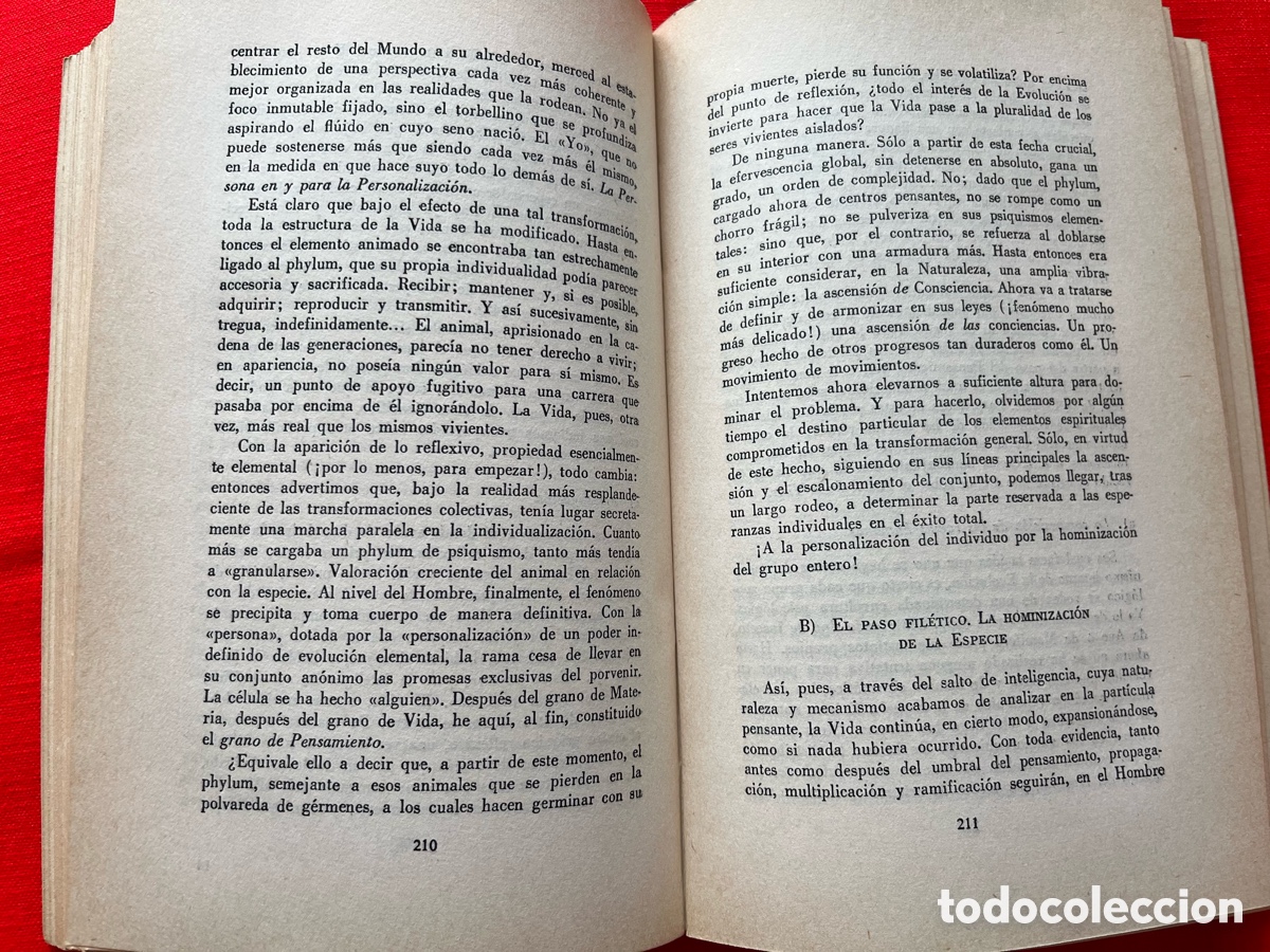 Libros de segunda mano: Libro El fen&oacute;meno humano - Teilhard de Chardin - Foto 9