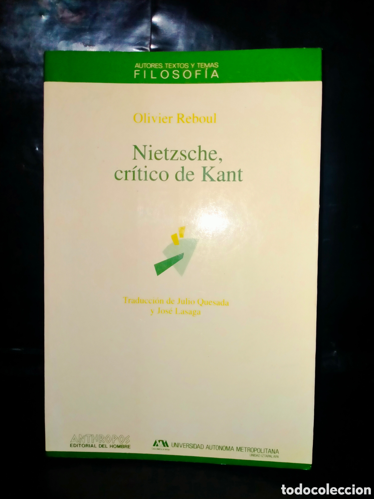 Libros de segunda mano: OLIVIER REBOUL. NIETZSCHE,CR&Iacute;TICO DE KANT .ANTHROPOS