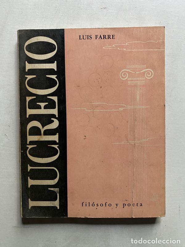 Livros em segunda m&atilde;o: Lucrecio - Farre Luis